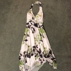 White floral summer dress